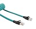 L-COM - TRD815SZ-CD-5-30F - Ethernet Cable, Coil, Cat5e, 9.14 m, 30 ft, RJ45 Plug to RJ45 Plug, Teal