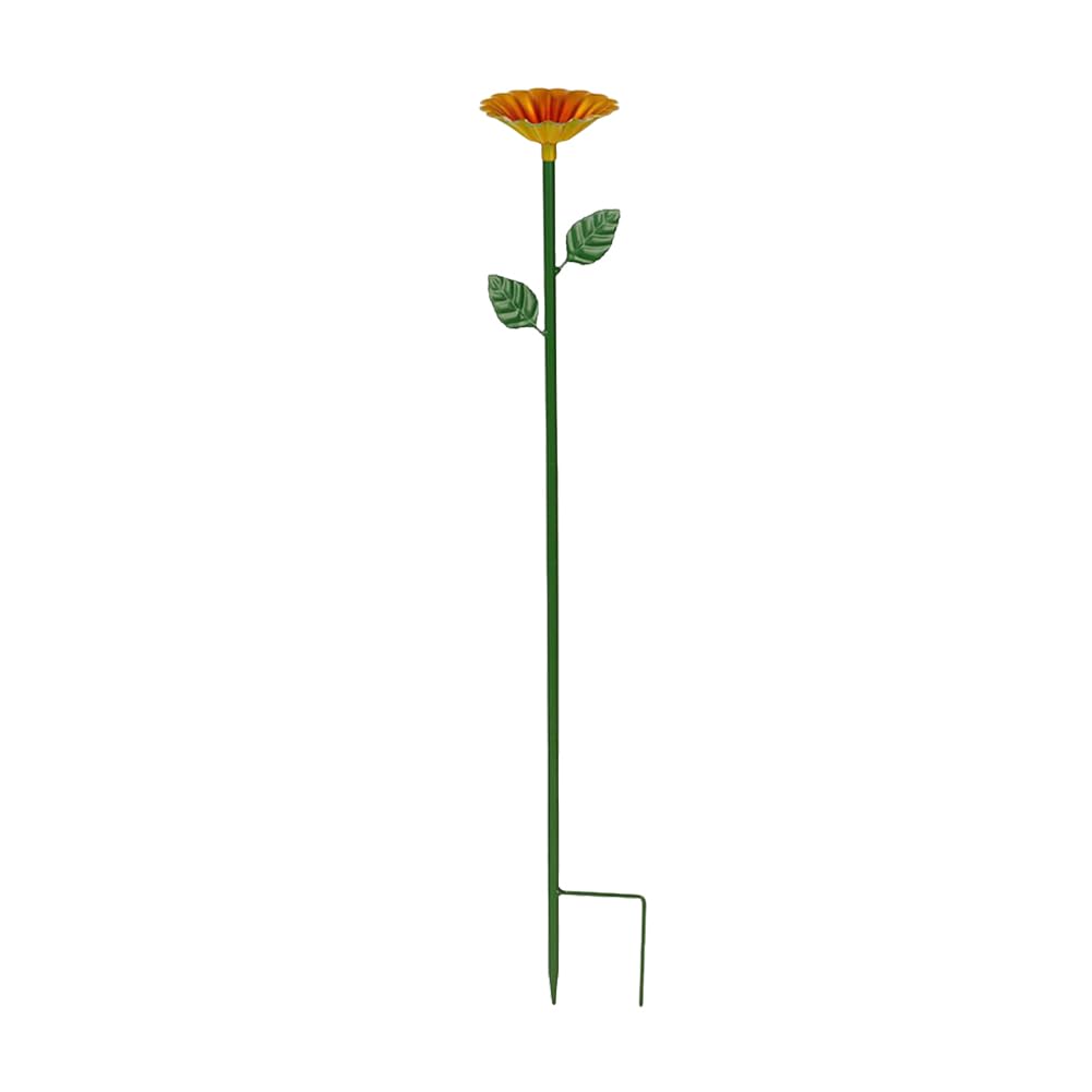 Stazione di irrigazione per api tazze con paletto farfalla vasca da bagno a forma di fiore mangiatoia api in piedi multifunzione per decorazione giardino cortile
