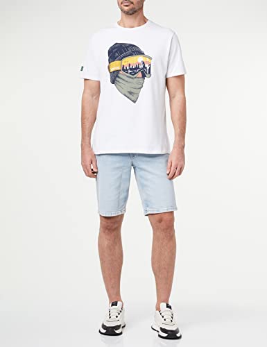 Kimoa T-Shirt Unisex con Occhiali Bianchi