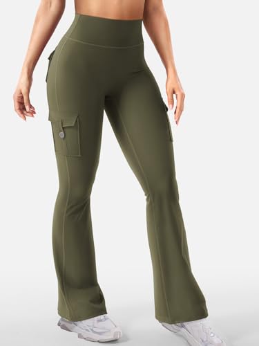 Image of YEOREO CoreFlex Women Workout Flare Leggings
