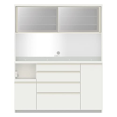 家具 収納 キッチン収納 食器棚 料理生活を快適にする多機能ハイグレードダイニングシリーズ ダイニングボード 幅160cm 奥行50cm 高さ197.5cmパモウナECA-1600R 758157(サイズはありません ア：パールホワイト)