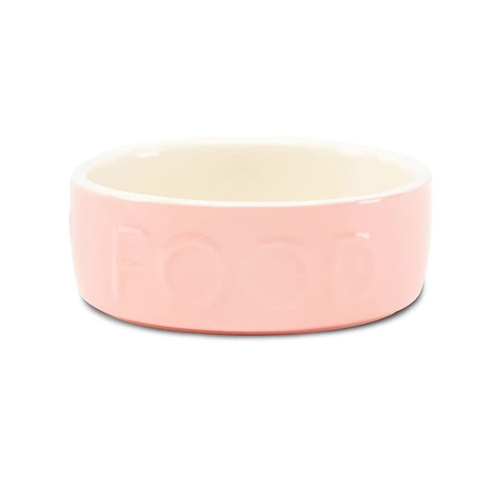 Scruffs Classic Stoneware Pet Food Bowl 13 cm x 13 cm x 5 cm Pink