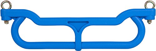 Swing Set Stuff Children's Combo Trapeze Ring with SSS Logo Sticker, Blue