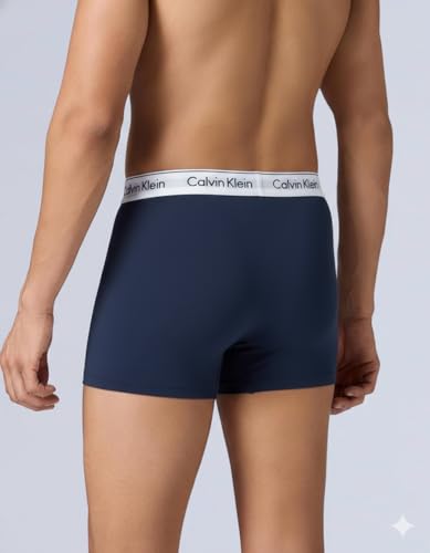 Image of GIIG CK Presents Plain Strechable Micromodal Fabric Underwear for Men (Black,Blue,Wine) Pack of 2 Size M,L, XL, XXL