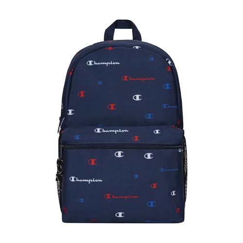 Champion Mochila infantil unissex Merit com alças acolchoadas, bolso para garrafa de água e compartimento para laptop para uso diário