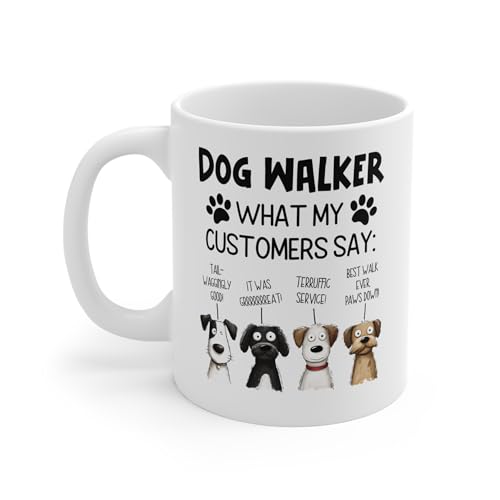 Perfect Printables Dog Walker Coffee Mug with Canine Reviews