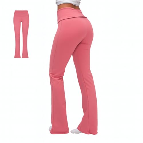 Image of Terractive Cuddle Flares for Women | TerraSoft Ultra Soft, Super Stretchy & Sweat-Wicking Flare Pants | High-Waist Tummy Tuck Workout & Lounge Pants