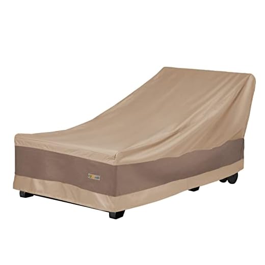 Duck Covers Elegant Waterproof 78 Inch Patio Chaise Lounge Cover, Chaise Lounge Covers Outdoor