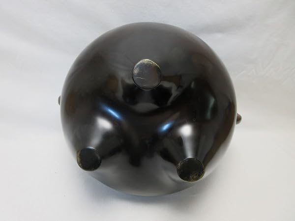 風炉 茶釜 電熱器 畠春斎造 唐銅鬼面風炉 野々田製電熱器 敷板 茶道具 Amazon.co.jp: 510810 茶道具 釜師 畠 春斎 鋳師 般若勘渓造 唐