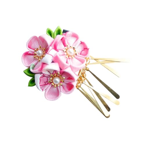 DECOMELODY 和風デコレーション髪飾り 入り 流れるフラワータッセル付き ヘア