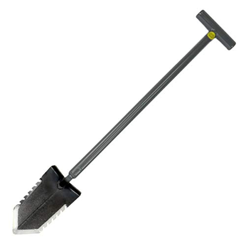Lesche T- Handle 31\" Heavy Duty Metal Detector Shovel Double Serrated Blade - Thumbnail 3