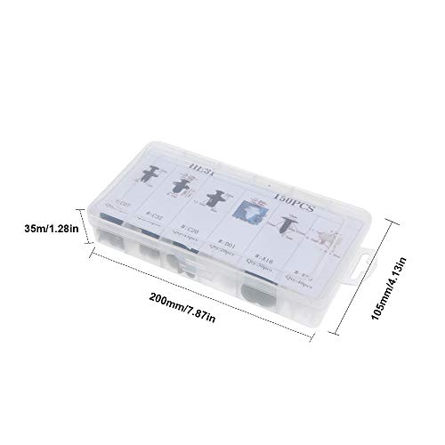 Yorten Pinos retentores de empurrar para carroceria de carro diversos Prendedores de rebite Clipe de