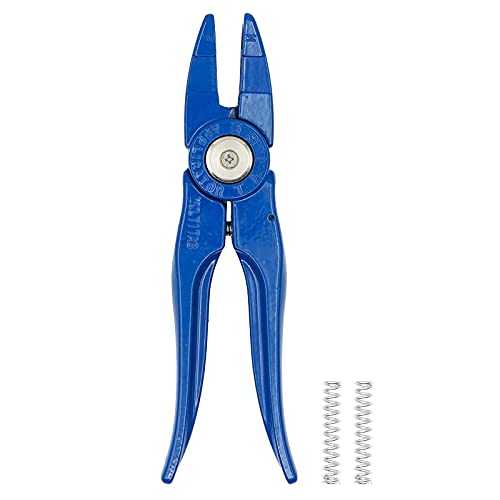 Foto von MOGOULUA Einteilige Ohr Tag Zange mit Nummer 001-100 Ohr Tag für Ziegenschaf Rinder Schwein Ohrmarke Zangen Universal Ohr Tag Applicator die Installation von Schweine Ohr Tags Zange Tagger Puncher