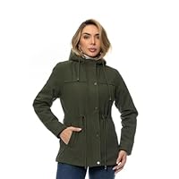 Jaqueta Feminina Parka Com Capuz Removível Crocker - 50391 - M Verde Militar