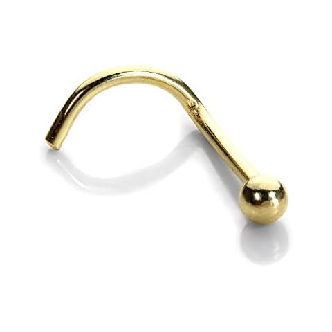 jewellerybox 9ct Solid Gold Ball Screw Hook Cover