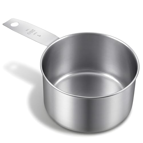 Vaso medidor de 250 ml de acero inoxidable miniatura 1
