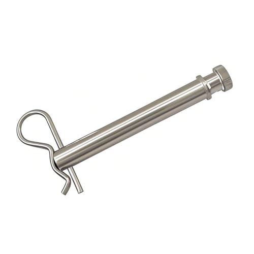 TS35010 Stainless Steel Trailer Hitch Pin and Clip for B&W 2 & 2.5 Hitch Pins Keeper Clips Easy Installation and Removal Save Space(Silver)