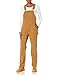 Dickies Women's Double Front Bib Overalls, Rinsed Brown Duck, Medium