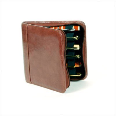 Collectors Zippered 6-Pen Case (Tan)