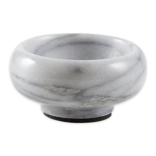 RSVP International Herb & Salt Containers for Countertop Polished Marble Dish/Bowl, 2.75