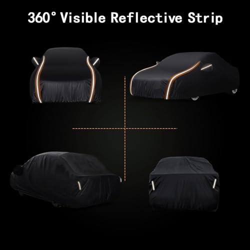 Image of 10 Layers Truck Cover Custom Fit for 2005-2026 Toyota Tacoma Nissan Frontier 5ft Ford F100 Ram 150 250, Full Exterior Car Cover Waterproof All Weather Snow Dust UV Protection, (Up to 215 inch)