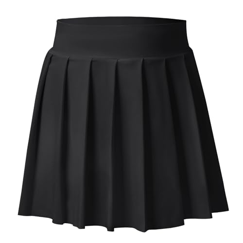 Image of Bezioner Girls Tennis Skirt A-Line Pleated Skirt with Shorts Pocket Uniform Skort for Golf Athletic Cheerleading
