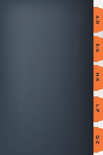 Easy Tab Password Reminder: Notebook For storing Passwords and Login Details