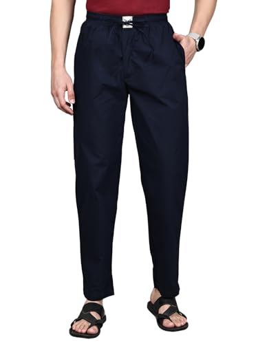 Image of Majestic Man Men Mid Rise Comfort Fit Solid Pure Cotton Casual Style Lounge Pants