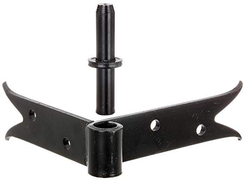 Gah-Alberts 306564 Corner Clamp Screw-On Carp Tail Shape Pin Diameter 14 mm Shank L 120 x 140 mm Height: 35 mm Black Lacquered - Image 2