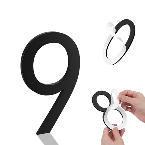 Image of 3 Inch House Numbers, Self-adhesive for Outside Mailbox House Number (9)