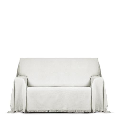 ECOMMERC3 | Plaid Multiusos Alessia Tamaño 300x260 cm - Colcha Multiusos Color Crudo Cubrecama Decorativo para Sofá y Cama