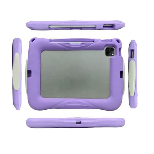 Coque antichoc iPad Air 11 M3 2025 violette protège tablette enfants