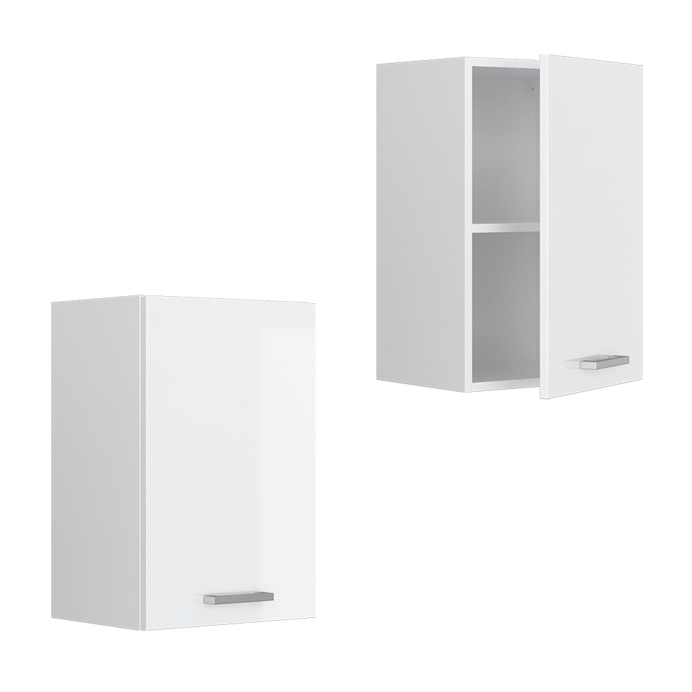 Vicco Pensile da cucina R-Line, Bianco lucido, 40 cm