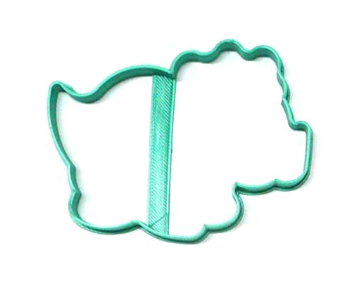 TRICERATOPS DINOSAUR THREE HORNS DINO ANIMAL OUTLINE SPECIAL OCCASION COOKIE CUTTER BAKING TOOL 3D PRINTED MADE IN USA PR3162