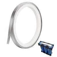 Bessy shop Nickelband Nickel Streifen,0.15 * 8MM x 10M Reines Nickel Platte Nickelplatten Schweiß-Zubehör Hiluminband Blattstreifen Nickel Platten Band