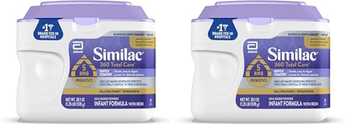 Image of Similac 360 Total Care Gentle Comfort Baby Formula, Easy-to-Digest Formula, Has 5 HMO Prebiotics, Powder Infant Formula, 20.1-oz Tub (Pack of 2)