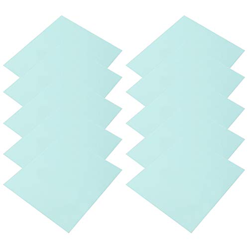 Pissente 10-Pack Welding Helmet Replacement Lens Covers, 5.4x4.8 Inch Polycarbonate Protective Plates, Clear View for Industrial Safety