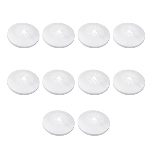 BOPRKTM 10 Piezas Embellecedor Radiador Cubre Radiadores Plásticos Blancos de Tubo 10-25 mm para Tubos de Calefacción Tuberias de Agua Superior e Inferior Fria y Caliente Tubos de Gas