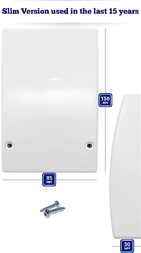 1STec 2 Pack White Internal Virgin Media Wall Box Housing for 2-Way Splitter Outlet or Isolators suitable for use on TiVo V6 Digital TV as used by Super Fast Superhub Broadband Cable Modems (2 Indoor) - Image 4
