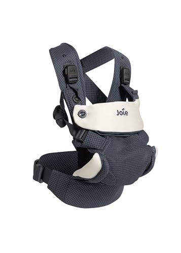 Image of Joie Savvy Lite Air 3-in-1 Baby Carrier – Lightweight, Ergonomic Baby Carrier with 3 Carry Positions, Breathable Fabric, Padded Straps, and Lumbar Support (Indigo)
