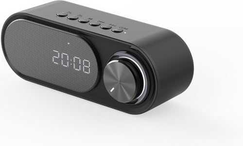 Image of Digital Alarm Clock with Bluetooth Speaker LED Display Dual Alarm USB Charging Port Snooze Function Portable Music Clock for Bedroom Office & Travel with Long Standby Time (Medium)