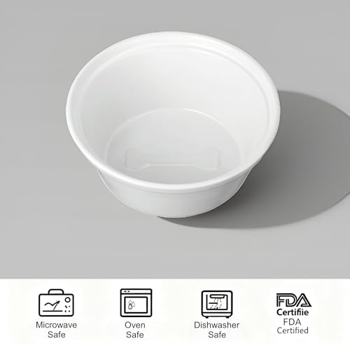 BestVida Erhöhter Hundenapf, Erhöhter Einzelnapfständer, Hundefutterstation mit 1x2400ml Steingutnapf, Hundenapf für mittelgroße und große Hunde (große,Weiß)