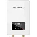 Electric Tankless Water Heater, MIZUDO 3.5KW, Small Instant Hot Water Heater, one Point of Use for Under Sink, Bathroom Sink and Faucet, Save Space, Touch, with LED Digital Display