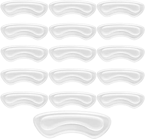 Lot de 16 protections de talon transparentes pour chaussures trop grandes, coussinets épais en gel pour chaussures contre les glissements et les frottements, parfaites pour les nouvelles chaussures Cover