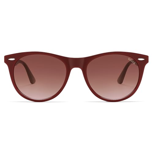 Image of SOJOS Classic Polarized Sunglasses for Women Men Small UV400 SJ2076 | Lightweight Design Frame for All-day Comfort