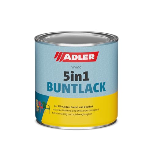 ADLER 5in1-Buntlack Matt RAL7016 Anthrazitgrau, wasserbasierter Lack für Holz, Metall und Kunststoff 125 ml