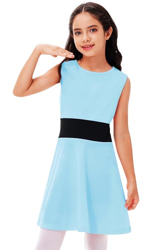 Deerose Girls Halloween Sleeveless Dress Lovely Cartoon Flare Dresses 5-14 Years