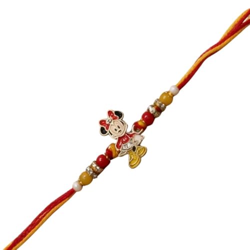 Image of I Jewels Fancy Cartoon Kids Rakhi With Roli Chawal & Rakshabandhan Card for Bro /Brother /Bhai