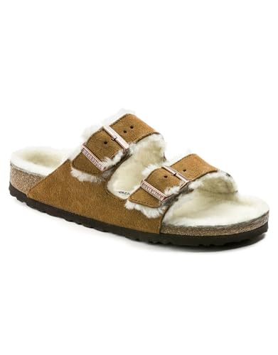 Birkenstock 1001128135 Arizona Shearling Mink/Be 35