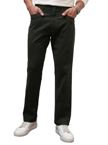 Image of Highlander Men's Casual Trousers| Relaxed Fit | Perfect for Casual Outings,Travel & Work Wear
